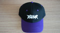 Poly Fighter x SHIDŌ FlexFit Cap — Purple (Under-Brim Roster Art)